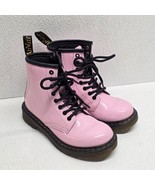 Dr. Doc Martens 1460J Girls Kids Pink Patent Leather Combat Ankle Boots ... - €16,90 EUR