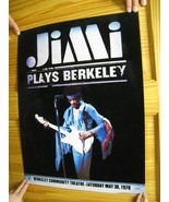 Jimi Hendrix Velvet Poster Jimi Plays Berkeley May 30 1970 Face Body Shot - $179.99