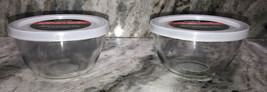2ea 5 in Storage/Serving Bowls with Plastic Lids For Food,Candy ect-NEW-... - $17.70