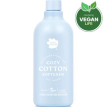 Green Finger Cozy Cotton Fabric Softener, Cozy Scented, 500ml, 1EA - £34.84 GBP
