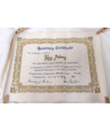 Honorary Certificate Roy Aubrey 50 Year Arkansas State Board of Pharmacy... - $68.56 CAD
