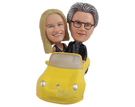 Custom Bobblehead Dazzling couple driving a car  - Motor Vehicles Cars, Trucks & - $233.00