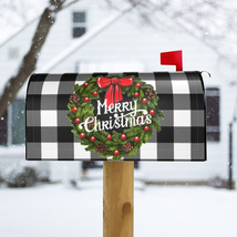 Merry Christmas Mailbox Covers Magnetic Christmas Outdoor Decorations Welcome Ma - £17.93 GBP