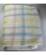 Vintage Baby Morgan Striped Waffle Weave Baby Blanket Thermal Pastel 40”... - £46.70 GBP