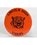 Vintage Lincoln High School Tigers Pin Button Pinback Badge - $18.80