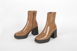 FEDONAS Band Design Platform Handmade Shoes For Women 2021 Autumn Winter High He - £103.88 GBP
