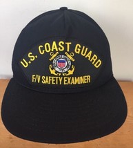 Vtg USCG US Coast Guard F/V Safety Examiner Adjustable Snap Back Basebal... - $29.99