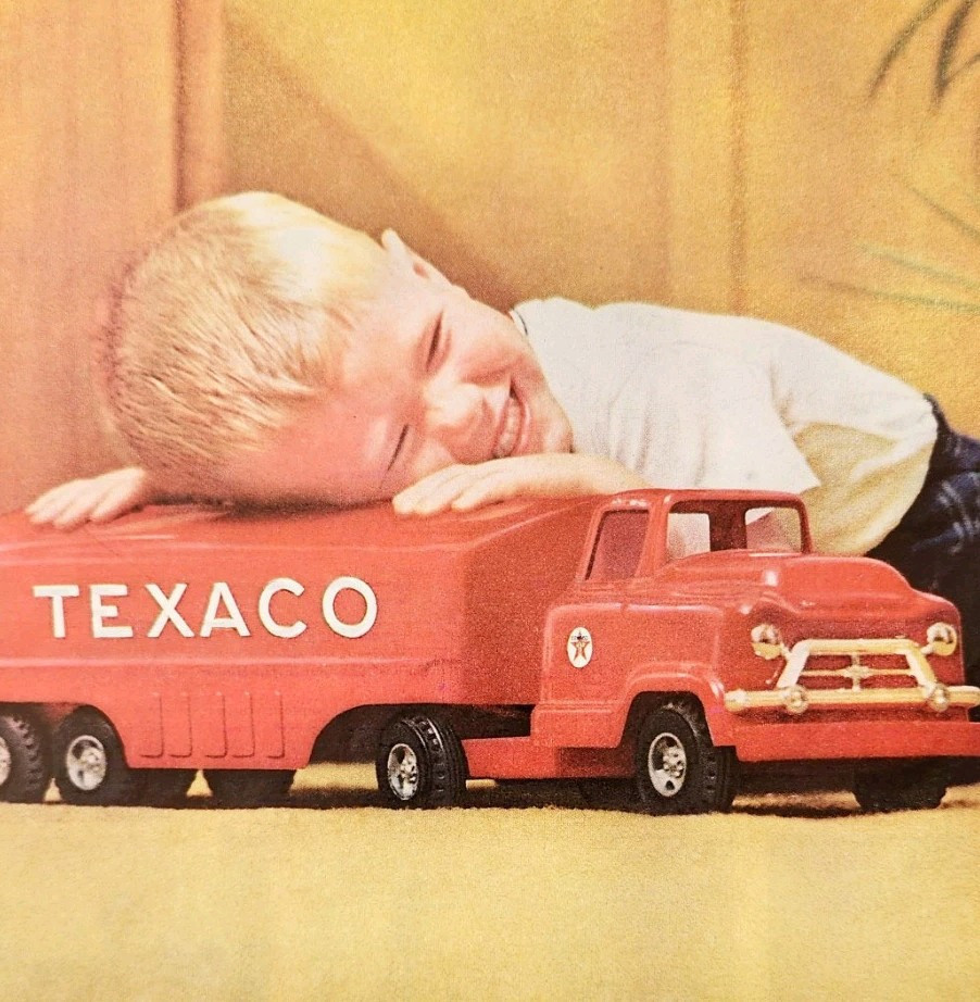 1959 Texaco Oil Buddy L Tank Truck Advertisement Toys Gasoline Vintage D... - $13.50