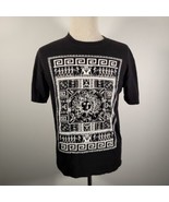 Last Kings Lrg Black Short Sleeve T-shirt Graphic Tee White Lions Egyptian - £10.47 GBP