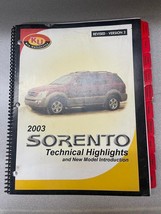 2003 Kia Sorento Technical Wicks &amp; New Model Introduction Manual-
show o... - £54.64 GBP