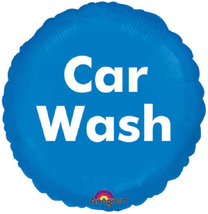 18" Blue Car Wash Foil Balloon - Fundraiser - $1.24