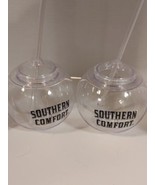 NEW Southern Comfort Fish Bowl Plastic Drinking Cups With Lids &amp; Straws - €6,95 EUR