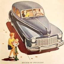 1947 Dodge Automobile Advertisement Smoothest Car Afloat Mother Child DW... - $40.76 CAD