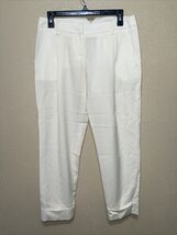 PIERRE BALMAIN OFF WHITE WOOL PANTS SZ 26 NEW - $187.11