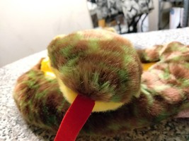 Ty Beanie Buddies Slither The Brand New Super Plushy Yellow And Green Snake - $18.95