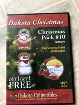 Dakota Collectibles Embroidery Designs Christmas Pack #10 - 30 designs - £36.93 GBP