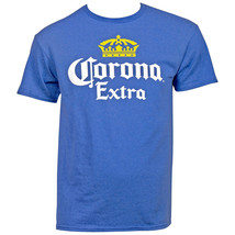 Corona Extra Classic Logo Women&#39;s Fitted T-Shirt Blue - £21.69 GBP+