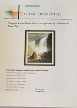 Niagra From Below - Painting by A. Bierstadt - Cross Stitch Pattern - $8.10