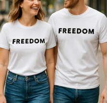 Freedom Charlie Kirk T-Shirt – Classic Unisex Tee, Gildan 5000, White, S... - $13.85+