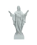 Lord Jesus Christ Greek Cast Marble Statue Sculpture 15.75 in - £102.41 GBP