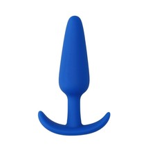 Beginners Size Slim Butt Plug Blue with Free Shipping - £55.30 GBP