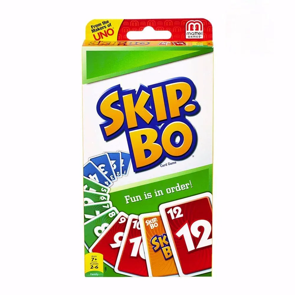 Mattel Games UNO:SKIP BO Card Game Multiplayer Card Game Family Party Games Toys - $10.87+