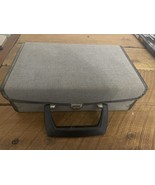Vintage Cassette Storage Case 80s Fabric Canvas Tan Tweed Holds 12 1970s... - $20.28 CAD