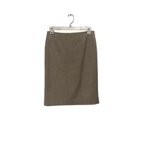 Banana Republic Women&#39;s Gray/Tan Straight Skirt Knee Length Back Zip NWOT - $25.23