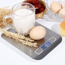 11 Lb/ 5 Kg Digital Stainless Steel Kitchen Scale With Lcd Display. - £30.62 GBP