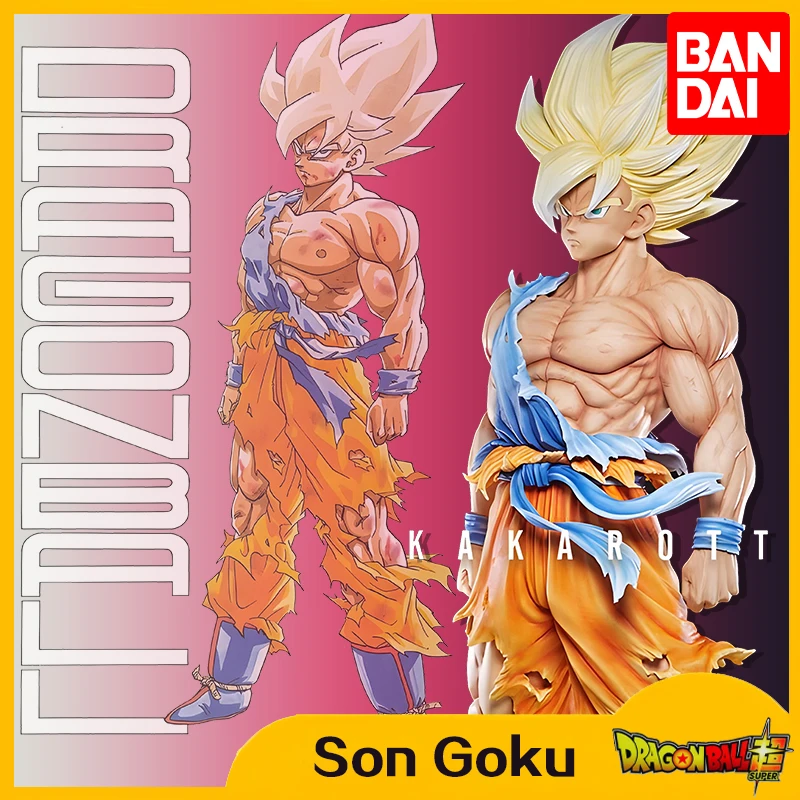 BANDAI 44CM Dragon Ball Z Son Goku Namek Anime Figures Super Saiyan Goku Statue - £49.25 GBP