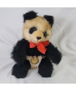 Baki Pluschtiere Panda Bear Plush Handcrafted 10&quot; Black White West Germa... - £37.01 GBP