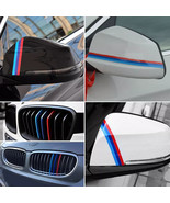 M-Colored Front Bumper Hood Grill Stripe Sticker Vinyl Decal BMW M3 M4 M... - $213.37 MXN