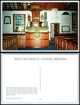 BERMUDA Postcard - St. George&#39;s, Three Decker Pulpit of St. Peter&#39;s Church B35 - £2.33 GBP