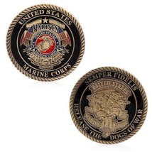 US SELLER - NEW USMC MARINE CORPS RELEASE THE DOGS OF WAR CHALLENGE COIN - $8.95