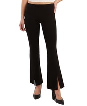 BCX Women&#39;s Juniors&#39; Pull-On Ponte Slit-Hem Pants Black M B4HP - £11.93 GBP