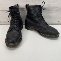 Doc Martens Mens Sz 10? Boots Black 8-eye Leather Airwair Combat 11821 - $966.99 MXN