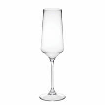 Set of Four Clear Tritan Plastic Stemmed Flutes - $3,446.12 MXN
