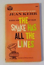 1962 Jean Kerr-Darrow Humor The Snake Has All The Lines Vintage Crest Paperback - £5.50 GBP