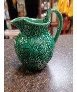 Wedgwood Etruria Antique Pitcher Creamer Grape Vine Leaves 5&quot;  Green - $54.44