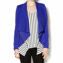 Yumi Kim Lucy Blazer Jacket Womens Size Small Blue Open Front with Zipper - $47.00