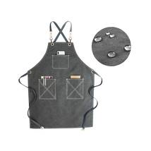Gray Unisex Canvas Aprons Gifts For Women and Men - £18.82 GBP