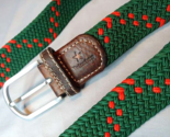 Heineken Beer Belt Weaved Para Cord Green &amp; Red Advertising - £23.32 GBP
