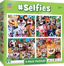 MasterPieces Selfies 8&quot; x 10&quot; Selfies 4-Pack 100 Piece Kids Jigsaw Puzzle - £13.47 GBP