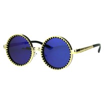 Steampunk Gafas de Sol Moda Circulares Clavos Marco Lente Espejo - £10.13 GBP