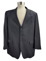 Jack Victor Montreal 100% Wool Stretch 48L Black Men&#39;s XL Suit Coat - £8.55 GBP