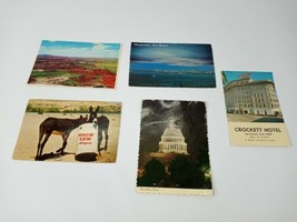 5 Vtg Travel Post Cards 1970s Posted and Unposted Arizona New Mexico Texas - £7.84 GBP