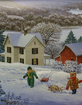 Wait for Me John Sloane Winter Snow Fridge Magnet 3&#39;&#39;x3.75&quot; NEW - £2.84 GBP