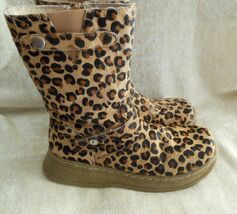 Women’s Leopard Boots by “Little Laundry” Sierra Leather Upper Size 3M - $39.60
