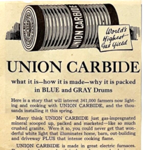 1922 Union Carbide Oil and Gas XL Advertisement Industrial 12.5 x 5.25&quot; - $19.49