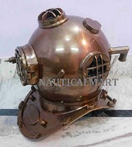 18&quot;Antique Style Morse Diving Helmet U.S Navy Mark V Full Size By Nautic... - $5,281.43 MXN